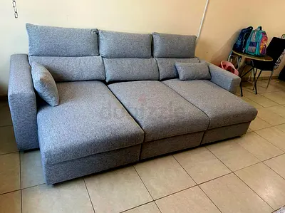 IKEA eskilstuna L shape sofa under storage
