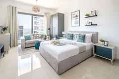 Bright Studio with Pool Views in Business Bay | Ideal for Mid - Term, Monthly &amp; Weekely Stays | 
