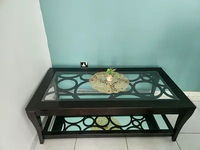 Elegant Black Mirror coffee table