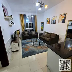 Luxurious and elegant one-bedroom apartment, fully furnished with brand new, high-end furniture, inc