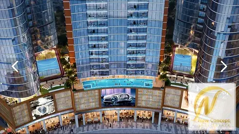 Fully furnished studio for sale in Orchid A2 — Tiger Downtown project, Ajman, on the waterfront!
