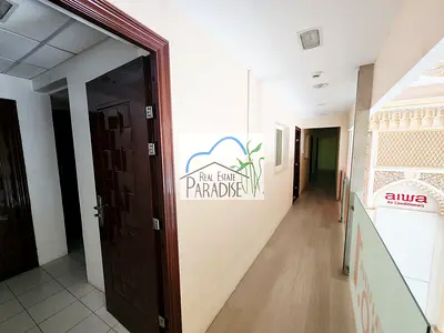 commercial showroom with mezzanine floor multipurpose use / pantry kitchen & washroom / ready to move/for rent in prime location/airport road Dubai