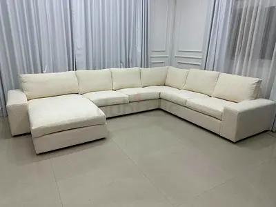 Spacious  Functional – Large U-shaped layout providing ample seating with wide armrests and deep c