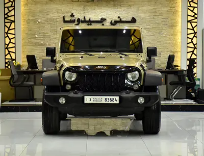 EXCELLENT DEAL for our Jeep Wrangler Sport ( 2017 Model ) in Beige Color GCC Specs