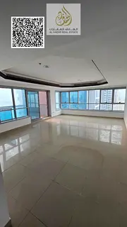 Two-bedroom apartment with a full sea view directly on the Corniche in Ajman Corniche Tower