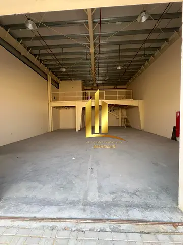 A warehouse for rent in the Sajaa Industrial Area, with an area of ​​3500 square feet, fully serviced and ready for immediate use.