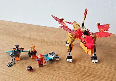 Assembled lego Ninjago Kai’s Fire Dragon EVO with box and instruction