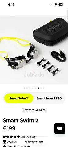 Form goggles Smart Swim 2 (WITH CASE)