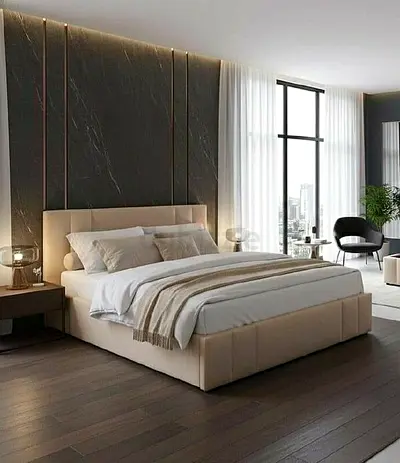 Elegant Queen size bed including medical mattress family bed double bed storage bed Queen bed