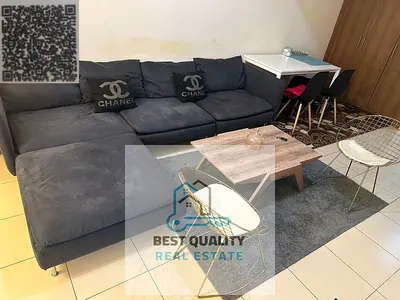 استوديو مفروش للايجار الشهرى اماره عجمان  ابراج عجمان وان تاور الراشيديه 3