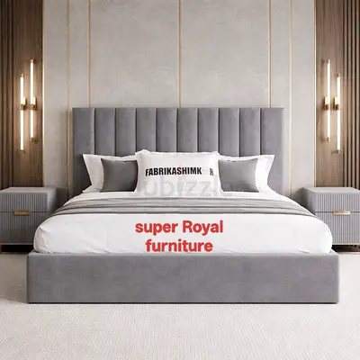 Stylish Brand New Queen size bed with medical mattress good quality Queen bed storage