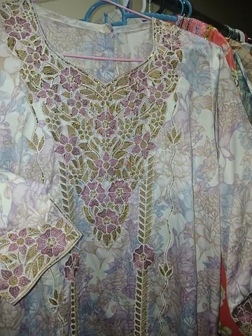 Elegant Floral Embroidered Dress