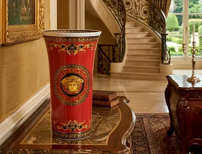 Versace × Rosenthal 28cm Medusa Vase – Authentic Large Luxury Decor