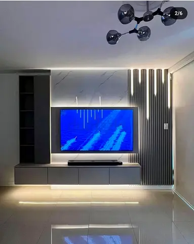 Modern Minimalist Floating Entertainment Unit