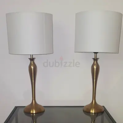 Stylish Table Lamps in Elegant Brass Finish