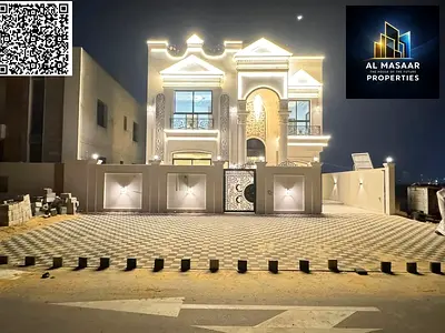 Including registration fees and air conditioners - An exceptional villa for sale in Al Helio area, Ajman, combining luxury and comfort in one home, an