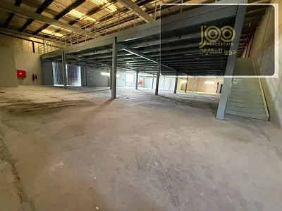 Large warehouse in Al Jurf Industrial 2, 14,000 sq.ft., ready for immediate use, ideal for logistics and industrial businesses.