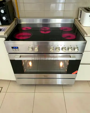 Midea electric ceramic cooking range 90cm oven with fan