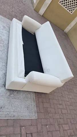 Crate and barrel sofa bed with mattress