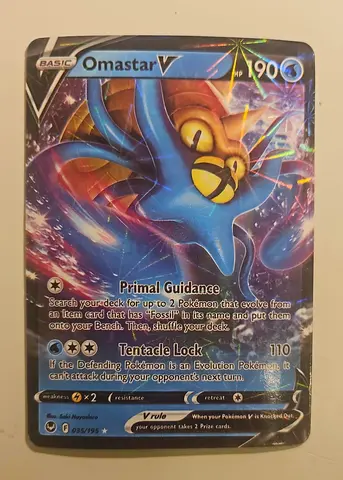 Omastar V Pokémon Card