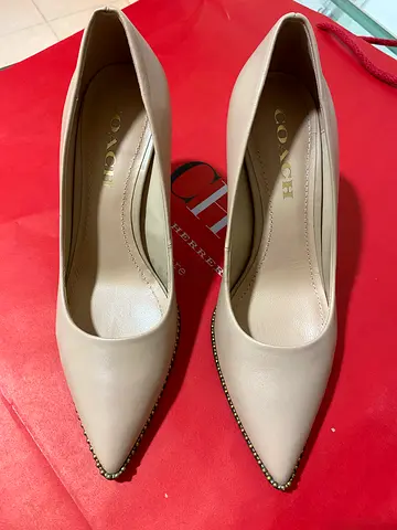Original Coach brand Beige Pointed Toe Heels