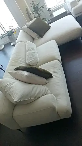 Selling Perfect condition the loom collection lshape sofa feather filled