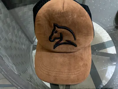 Stylish Brown Cap with Horse Logo