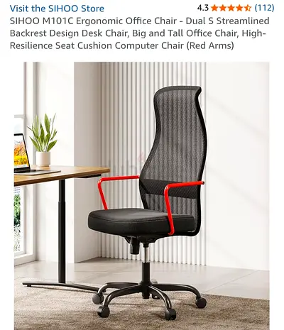 SIHOO M101C Ergonomic Office Chair - Comfortable and Stylish