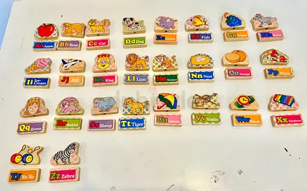 Wooden Alphabet Magnetic Puzzle