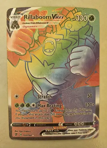 Rillaboom VMAX Pokémon Card