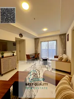 Furnished 1-bedroom apartment for monthly rent in Ajman, prime second row from the Corniche behind T