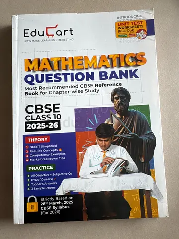 Educart Mathematics Question bank class 10 25-26