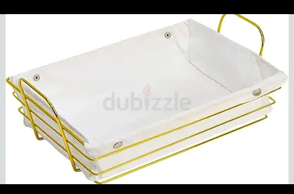 Stylish Gold Wire Storage Basket