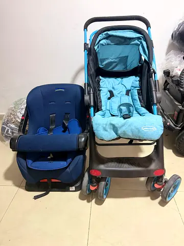 Used Baby Stroller and Car Seat Set