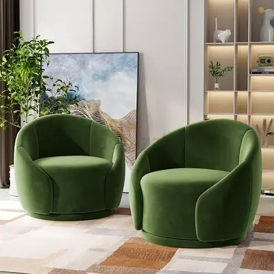 Stylish Green Armchairs for Cozy Living Spaces