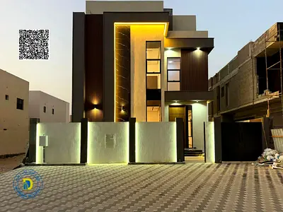 للايجار فيلا اول ساكن 5 غرف مع روف ومسبح بالزاهية عجمان بسعر ممتاز