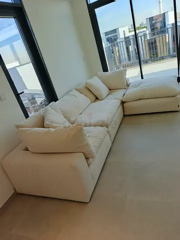 Marina home feather 🪶 filled modular sofa with ottoman