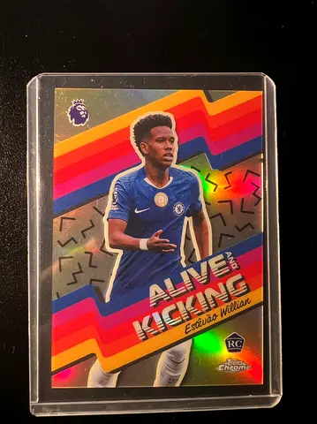 2025-26 Topps Chrome Estêvão Willian ALIVE  KICKING Rookie RC #AK-14
