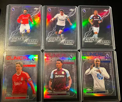 2025-26 Topps Chrome EPL Inserts - CLINICAL  LIGHTNING - Pick Your Player