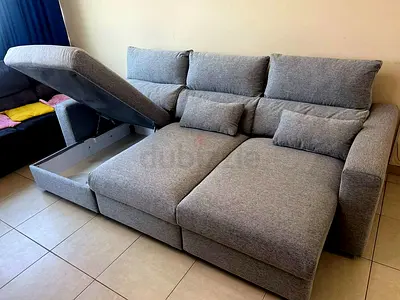 IKEA eskilstuna L shape sofa under storage