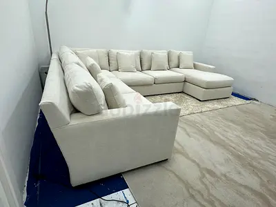 Perfect condition cratebarrel Ushape sofa