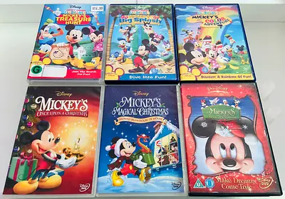 6 Mickey Mouse DVD’s