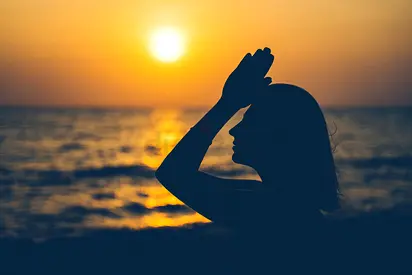 Yoga class at home