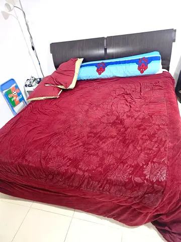 Bed frame with mattress
