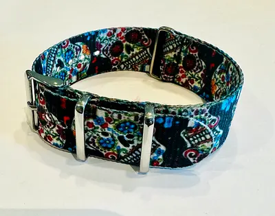 NATO Strap Watchbands – 20mm – Custom Prints – Set of 7 AED100