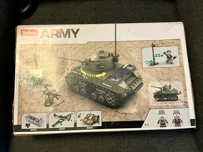 🪖 Sluban WWII M5 Stuart Tank - COMPLETE w/ MANUAL (LOOK DESC)