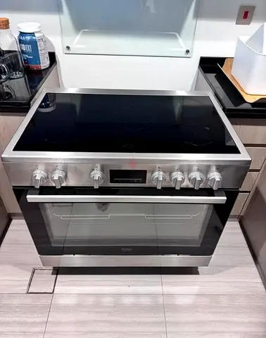 Beko electric cooking range 90cm ceramic top multiple functions oven