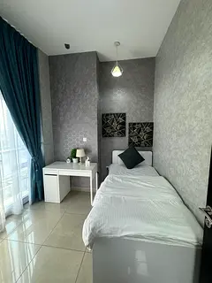 Dubai marina, private bedroom with balcony walking distance tram and metro