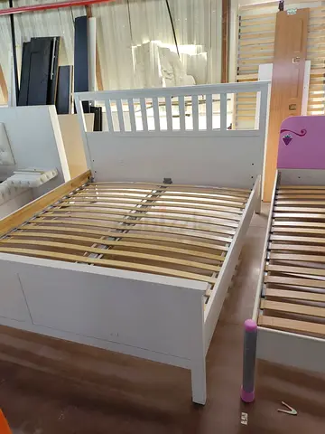 Ikea model Bed frame with mattress -only 1 yr used