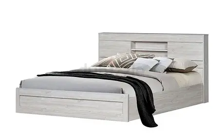 Modern Storage Bed with Stylish Headboard